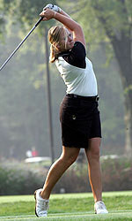 Katie Brophy is two shots off the lead going into the final round of play at the Lady Buckeye Invitational.  The junior co-captain carded a two round total of 147 on Saturday.