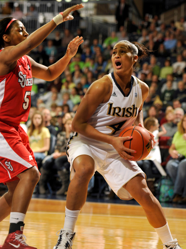#11/10 Irish Topple #RV/23 St. John's, 69-36 (AP)