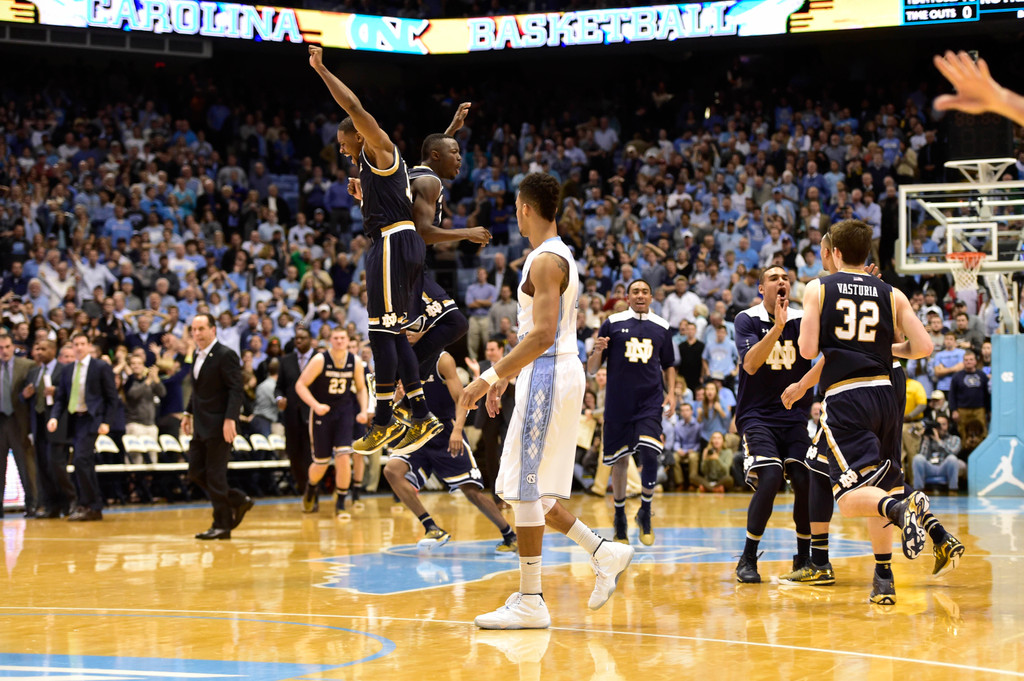 No. 13 Notre Dame ve. No. 18 UNC