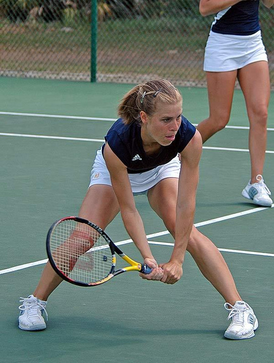 Senior Kristina Stastny won in doubles and then clinched the match with a singles victory.