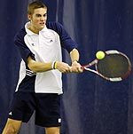 Freshman Brett Helgeson and the Irish beat second-seeded Louisville earlier this month.