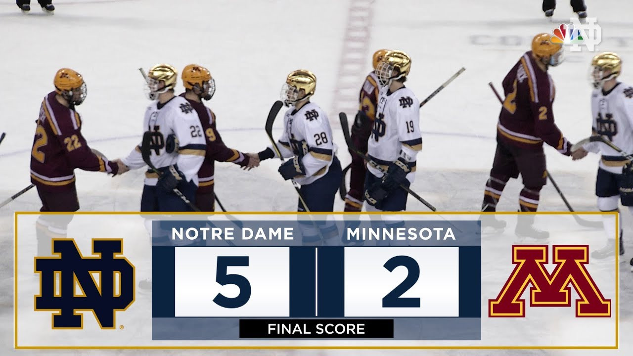 Highlights | @NDHockey vs Minnesota, Game 2 (2017)