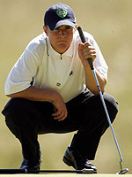 Sophomore Mike King is tied for 31st place at five-over par 149 after two rounds at the General Jim Hackler Invitational, which began Sunday in Murrells Inlet, S.C.