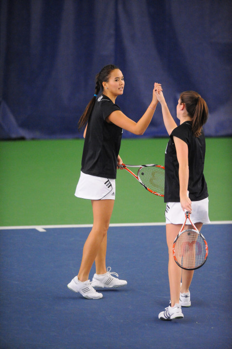 Kristy Frilling and Shannon Mathews saw their season officially come to a close after suffering a 6-4, 6-2 to Stanford's Hilary Barte and Mallory Burdette.