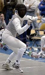 Senior foilist Andrea Ament turned in an impressive runner-up finish at the North American Cup event in Richmond.
