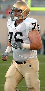 Junior Bob Morton is one of Notre Dame's most versatile offensive linemen.