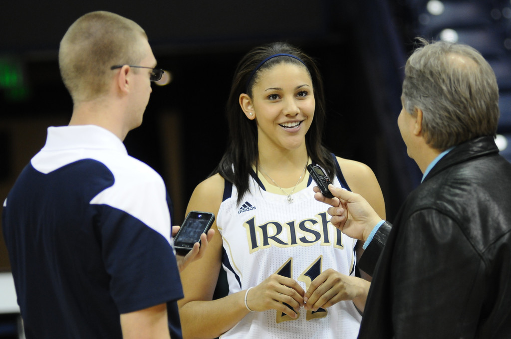 Notre Dame Women's Basketball Media Day 10-11-2012