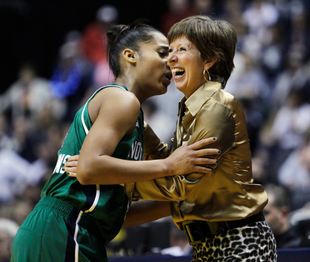 Irish Advance to Final, Topple Top-Ranked UConn 72-63 (AP)