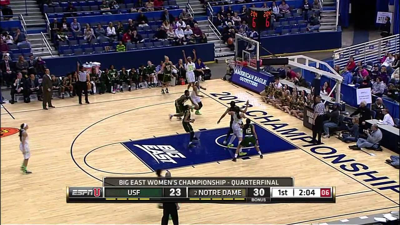 Notre Dame Highlights Against USF - Notre Dame Women's Basketball