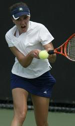Notre Dame was represented on a foreign tour sponsored by the ITA for the second consecutive year, as Alicia Salas (above) traveled to China one summer after Irish men's tennis head coach Bob Bayliss ventured to Japan.