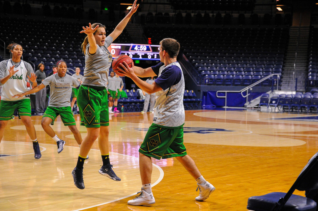 ND Women's Basketball Practice Players