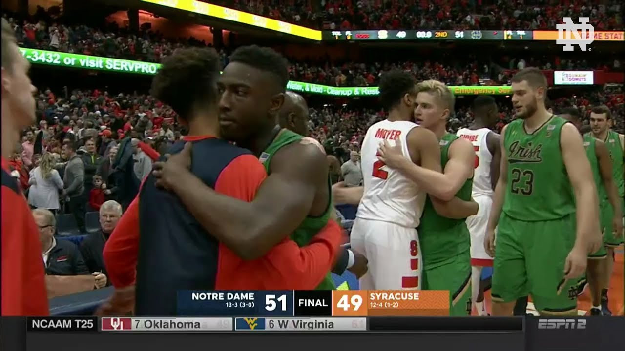 Highlights | @ndmbb at Syracuse (2018)