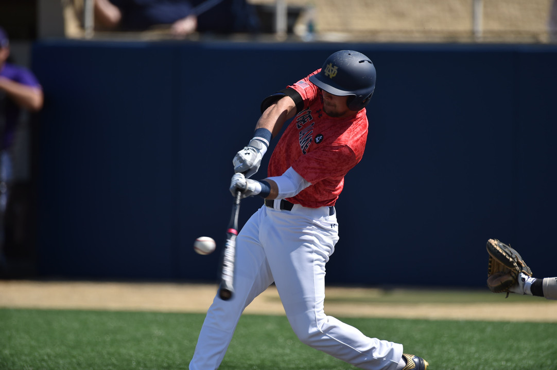 Senior Ryan Bull tallied a two-out, two-strike RBI double to tie the game up at four Saturday afternoon versus Miami.