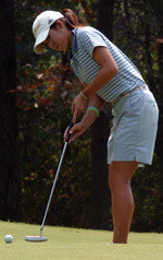Noriko Nakazaki recorded Notre Dame's top finish of the season by placing in a tie for second at the Indiana Invitational.
