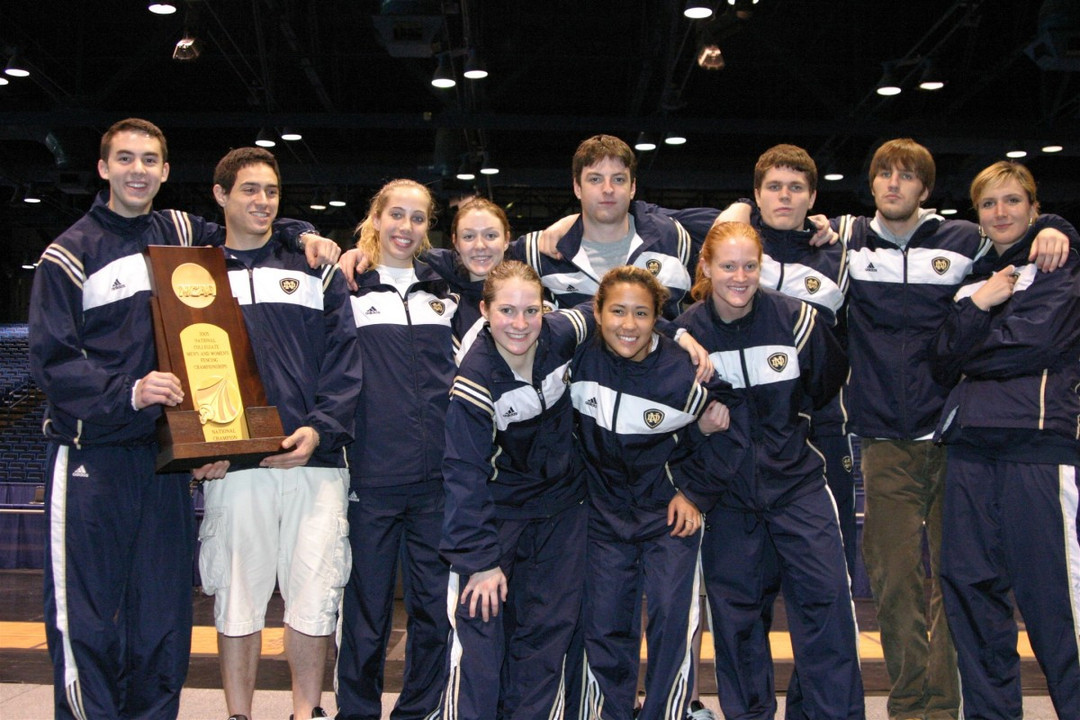 Notre Dame's competitors at the 2005 NCAAs. Photo by Pete LaFleur