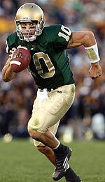 Senior quarterback Brady Quinn will begin his third season full season as Notre Dame's starting quarterback on Saturday against Georgia Tech.