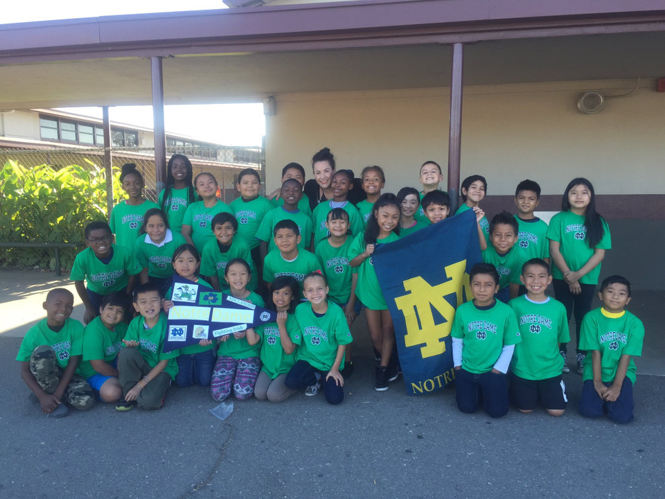 Taylor Leadership Academy 4th grade class with their teacher Ms. Silva