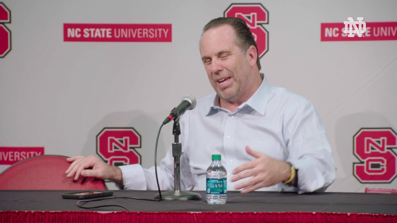Post-Game Press Conference | @NDmbb at NC State (2018)