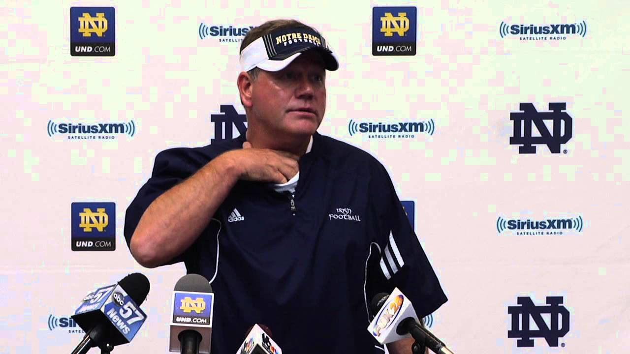 Brian Kelly - Thursday Media Session - Notre Dame Football