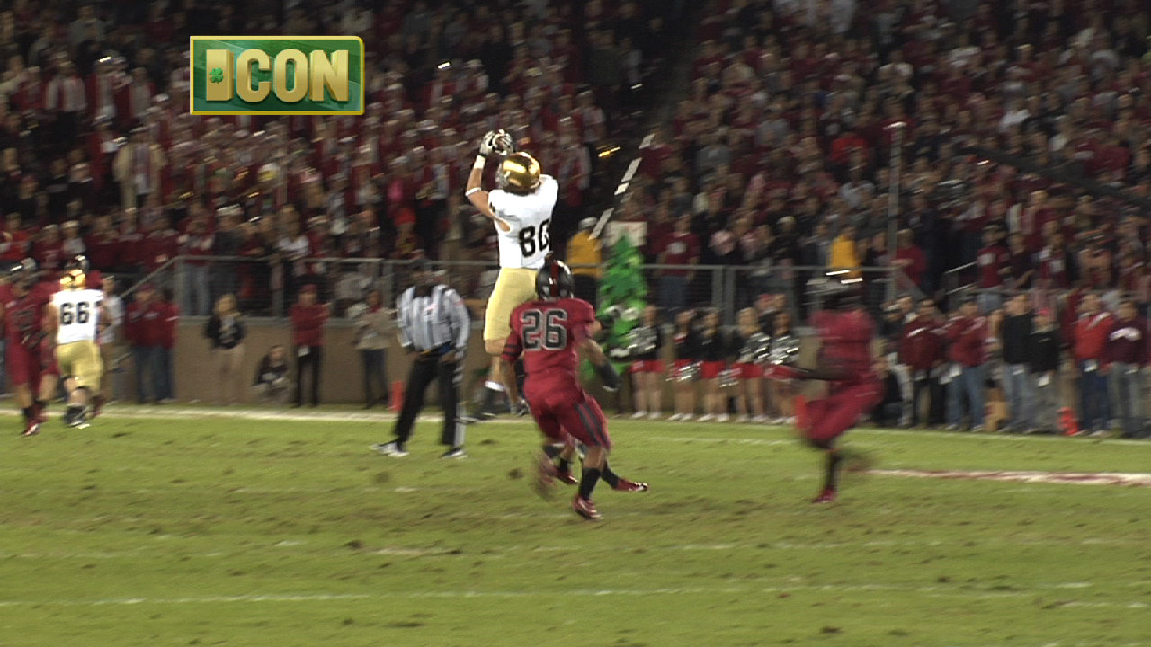 Tyler Eifert became the 185th first-team All-America selection in Notre Dame history and the first tight end to garner such status since Derek Brown in 1991.