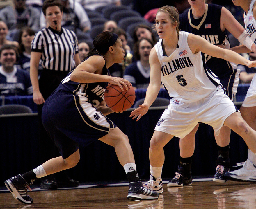 Junior guard Ashley Barlow scored a team-high 10 points in Notre Dame's 58-47 BIG EAST quarterfinal loss to Villanova on Sunday in Hartford.