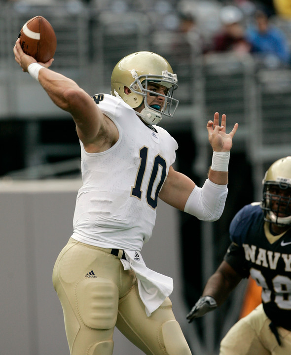 Dayne Crist and the Irish look to bounce back this week at home against Tulsa.