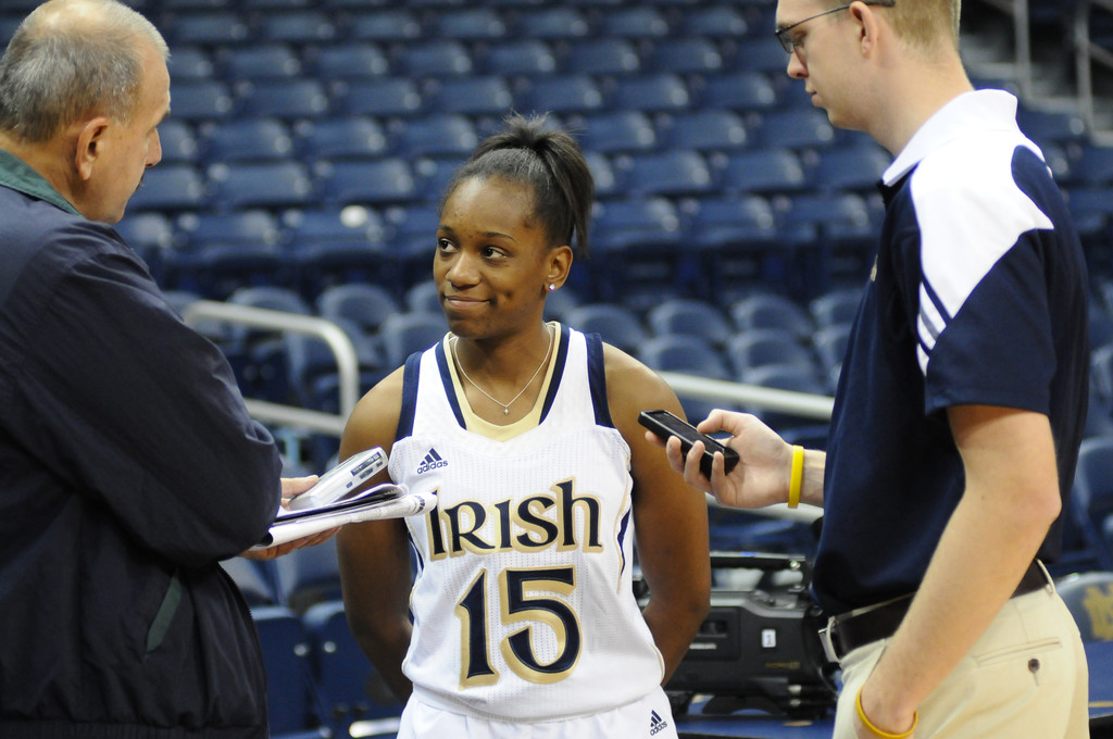 Notre Dame Women's Basketball Media Day 10-11-2012