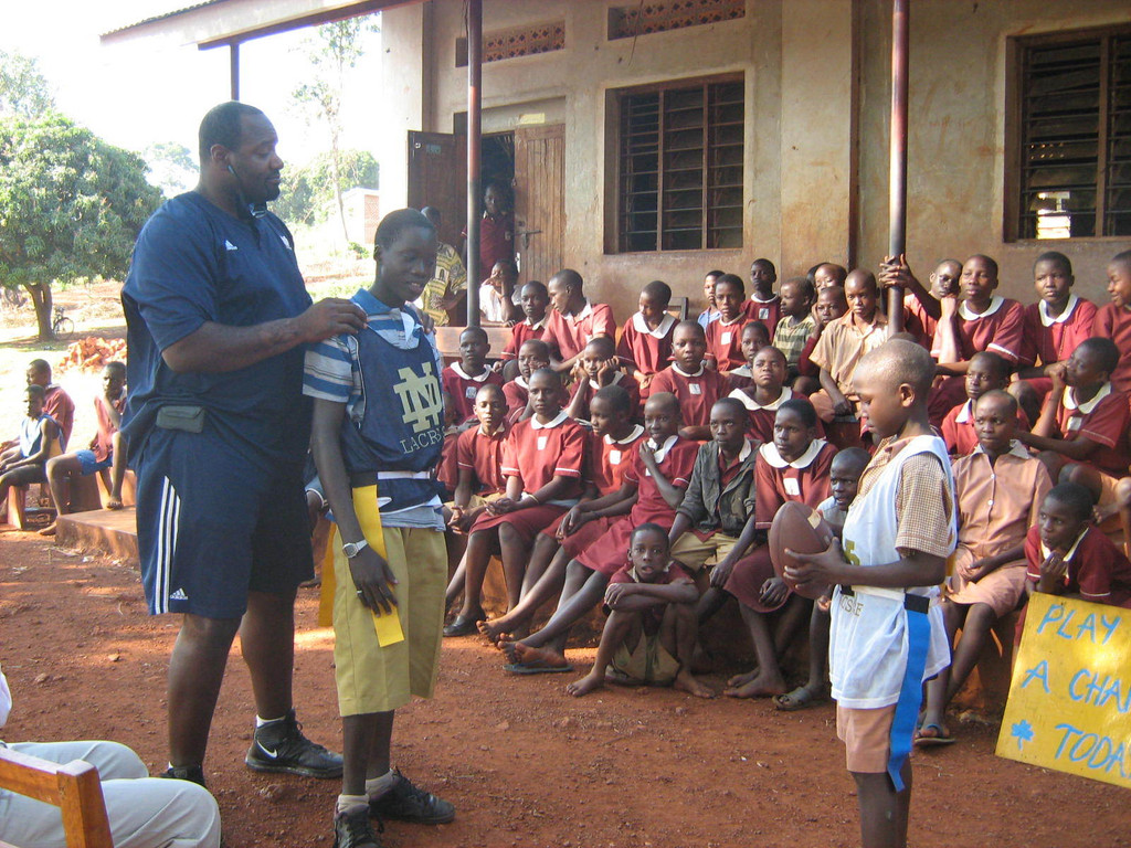 Monogram Winners Teach Ugandan Children To "Play Like A Champion Today"