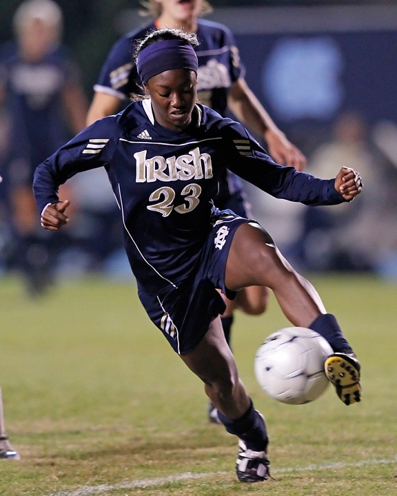 Junior defender Jazmin Hall scored her first collegiate goal in Friday's 2-1 overtime loss at third-ranked North Carolina.