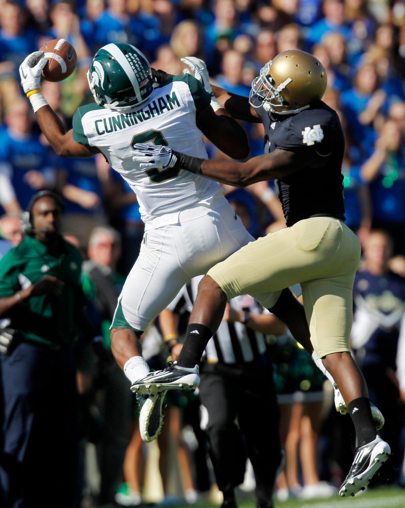 Irish Earn Resounding First Win, 31-13 Over #15 Spartans (AP)