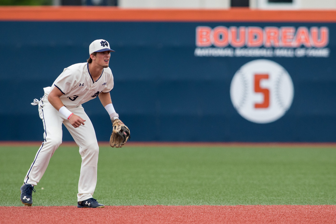 Sophomore Cavan Biggio leads the Irish with nine homers this season.