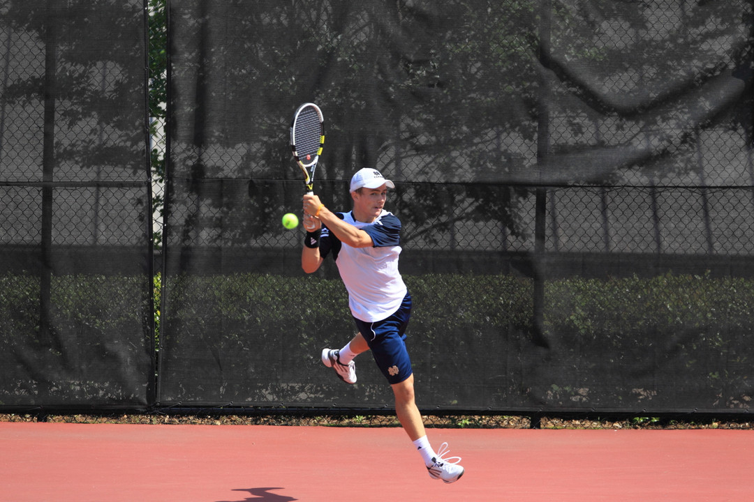 Junior Greg Andrews won at one singles and one doubles Sunday at Wisconsin.