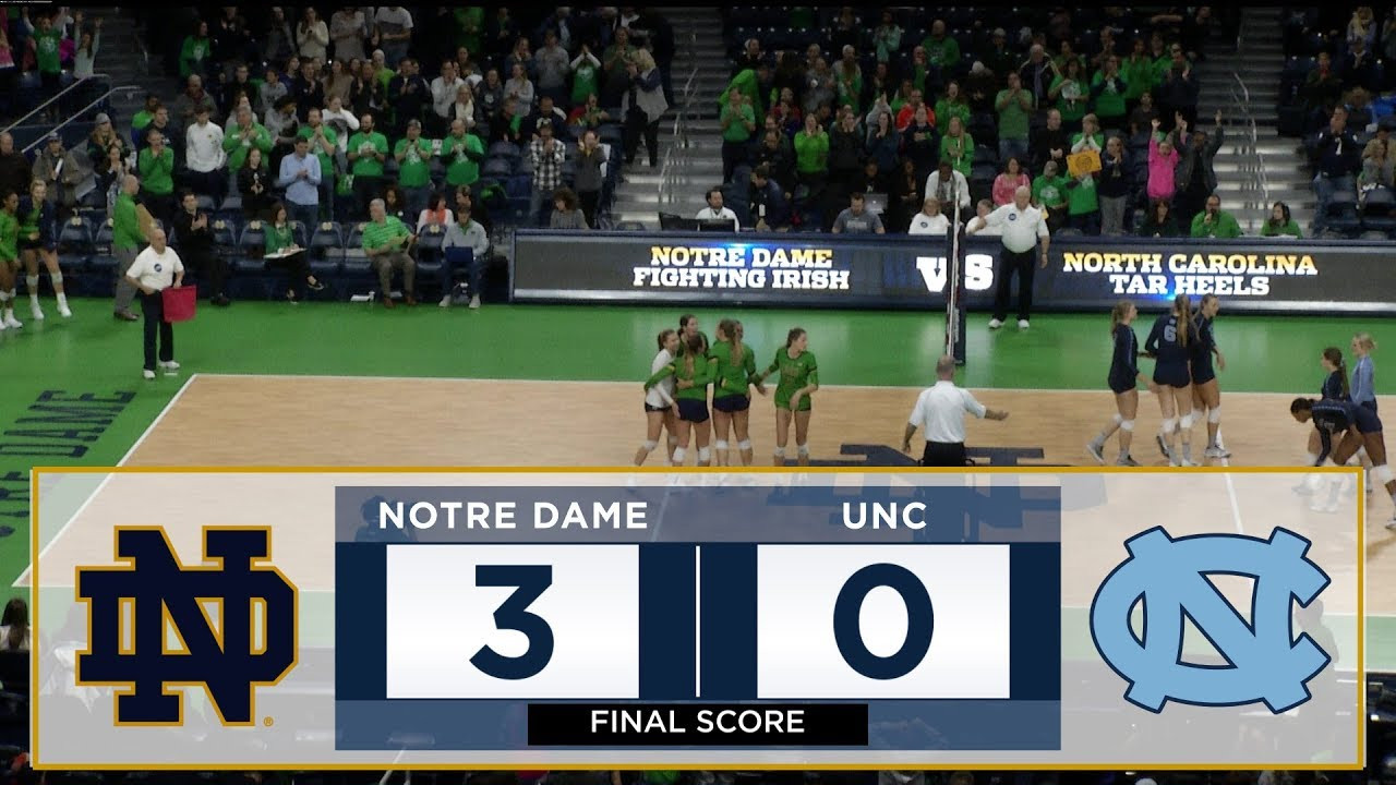Highlights | @NDvolleyball vs. UNC (2017)