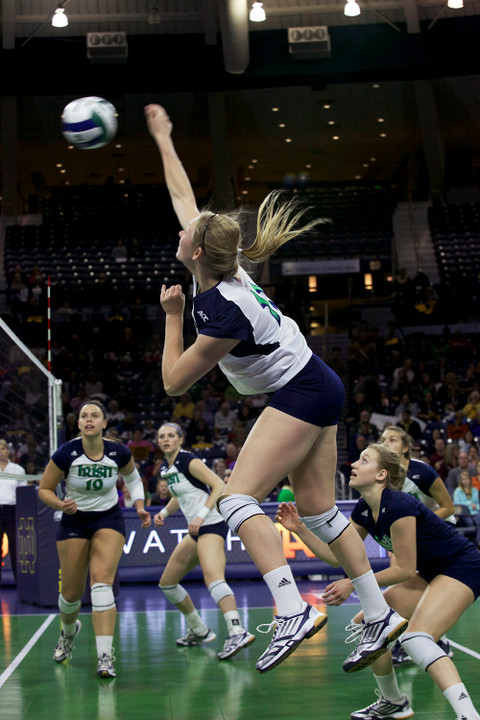 Junior Meg Vonderhaar had a career-high 14 kills against Virginia Friday.