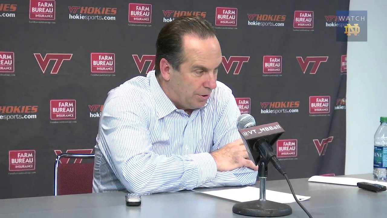 Coach Brey Virginia Tech Post Game