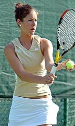 Senior captain Lauren Connelly, along with her classmate, is in the final 16 of the doubles draw.