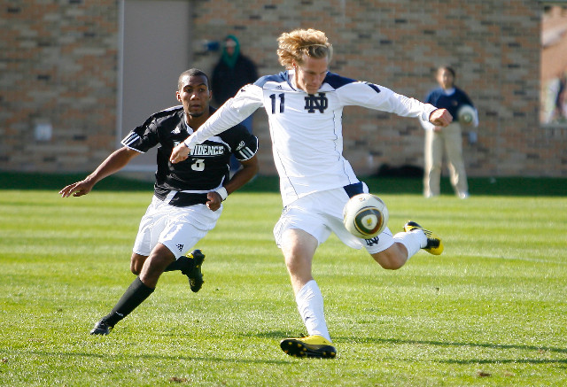 Senior forward Steven Perry netted two more goals on Sunday to up his team-best total to 12.