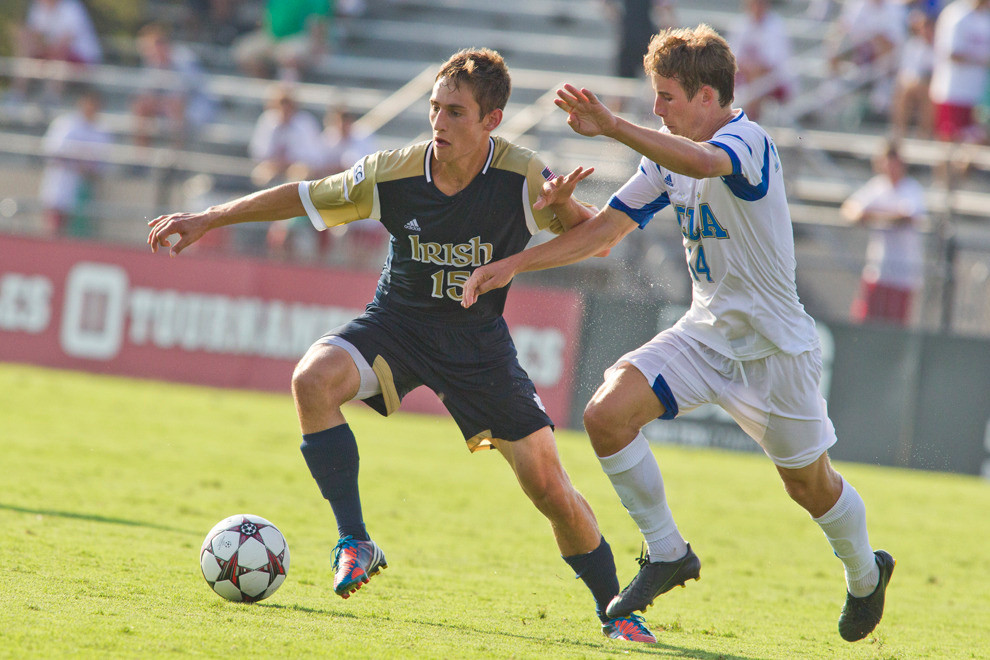 Sophomore midfielder Evan Panken put the Irish on the board in the 17th minute with his first career goal.