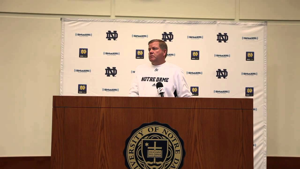 Coach Kelly Post Practice - March 23, 2013