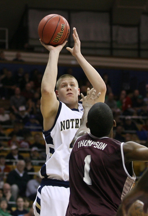 Luke Harangody has enjoyed a stellar rookie season for the Irish.