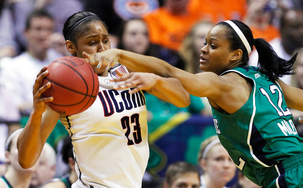 Irish Advance to Final, Topple Top-Ranked UConn 72-63 (AP)