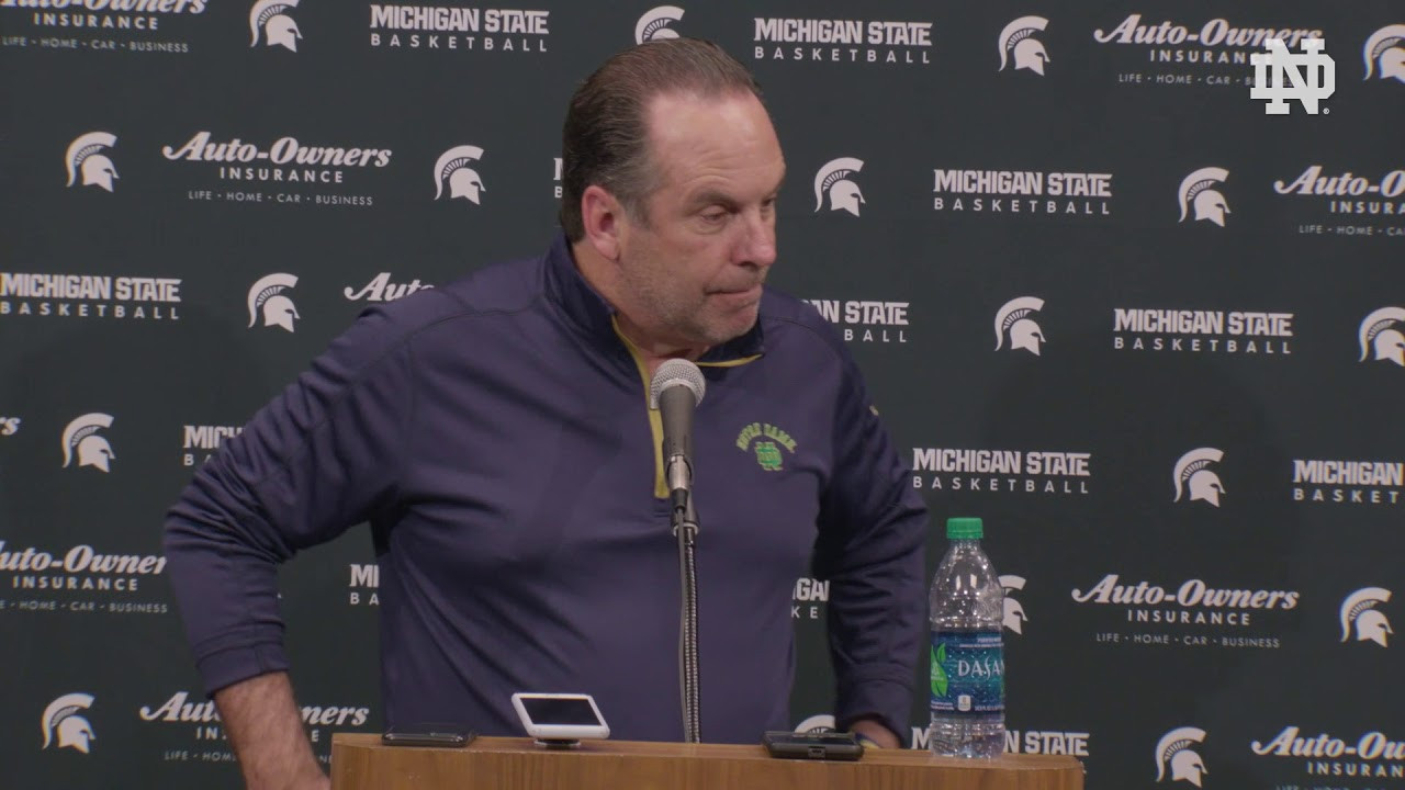 @NDMBB: Post-Game Press Conference at MSU 2017