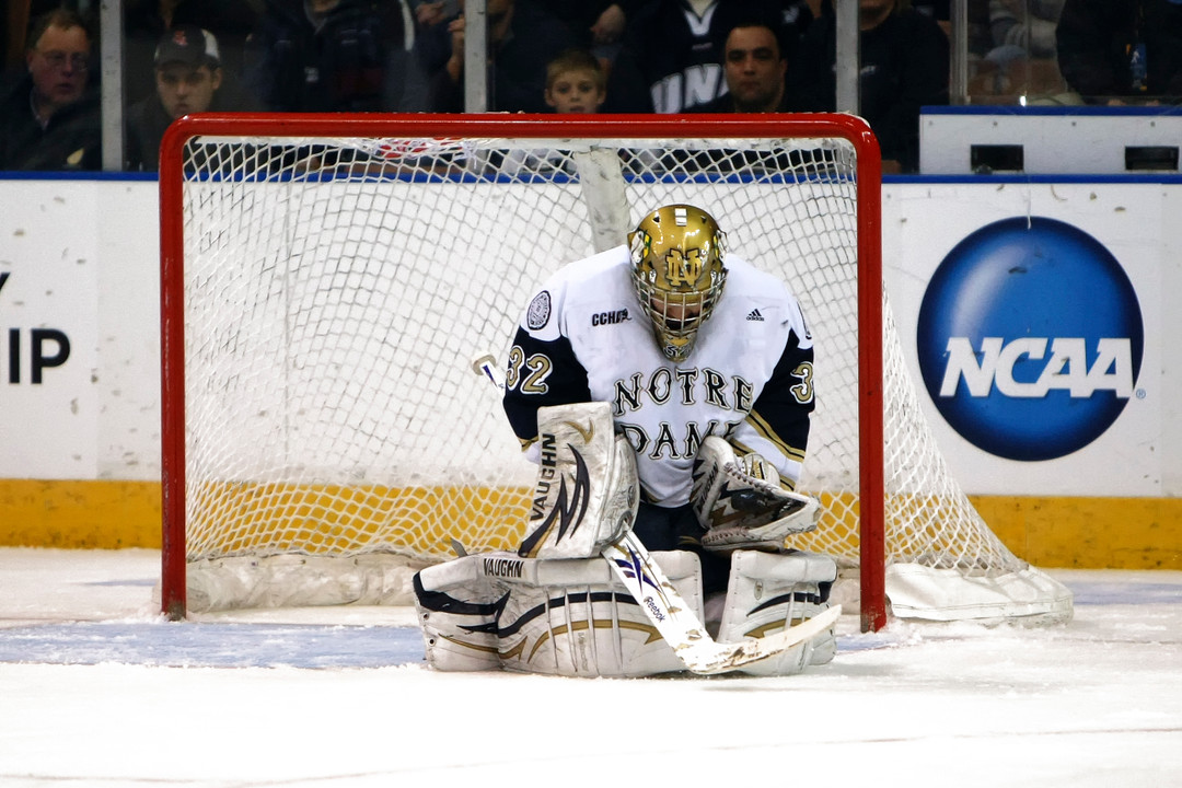 Mike Johnson came up big for the Irish in the final five minutes as Notre Dame was forced to kill a pair of Bowling Green power-play chances.