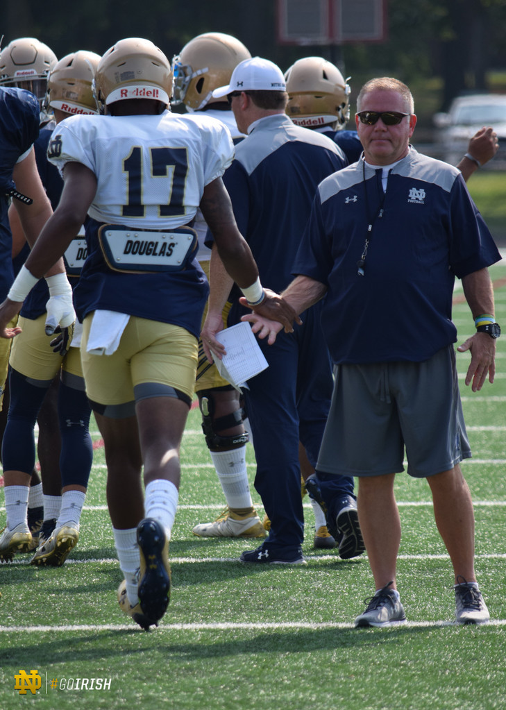2017 Notre Dame Football Fall Camp - Practice Three