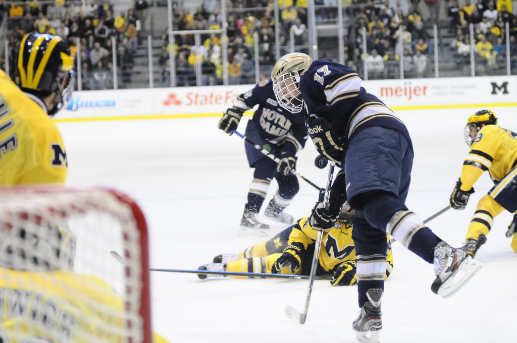 Notre Dame Ice Hockey  vs Michigan Game 2 (CCHA Quarterfinals) on March 10, 2012