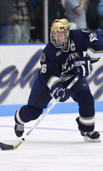 Captain T.J. Jindra and the Irish saw their nine-game unbeaten streak end with a 5-2 loss to Ferris State.