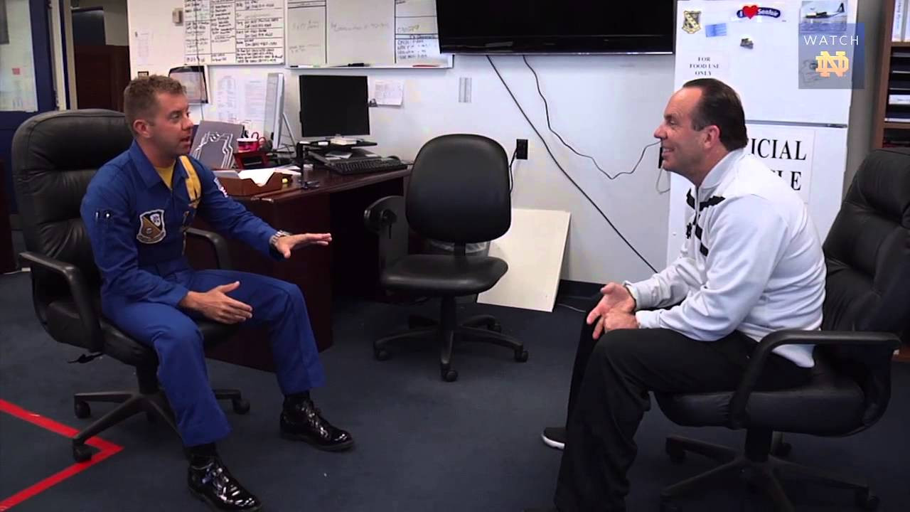Coach Brey Goes Big - Blue Angels