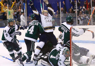 Junior Garrett Regan and the Irish return to hockey action this weekend at the Lefty McFadden Invitational in Dayton, Ohio.