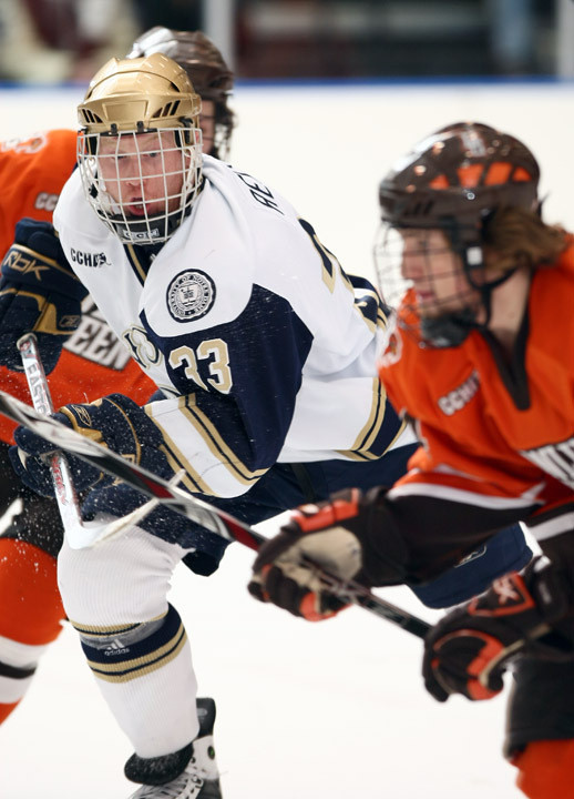 Senior Garrett Regan scored twice in Notre Dame's 4-1 win over Providence and had a three-goal weekend for the Irish.