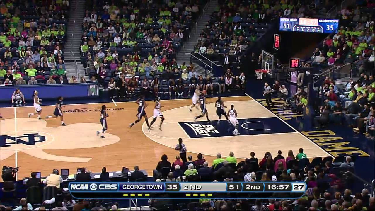 Notre Dame Defeats Georgetown - 79-64 - Women's Basketball